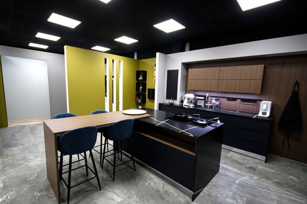 Exemple Cuisine avec ilot centrale à Dijon - Conception cuisine à Dijon Ahuy 